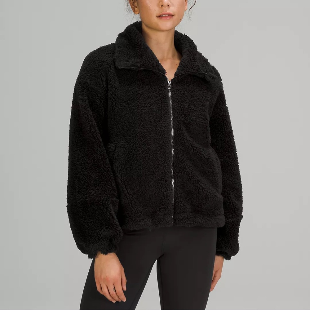LULULEMON Cinchable Fleece Zip-Up, sz 4